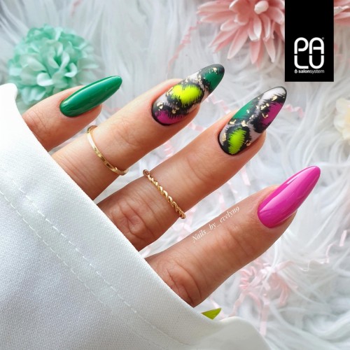 wzory na paznokciach hybrydowych